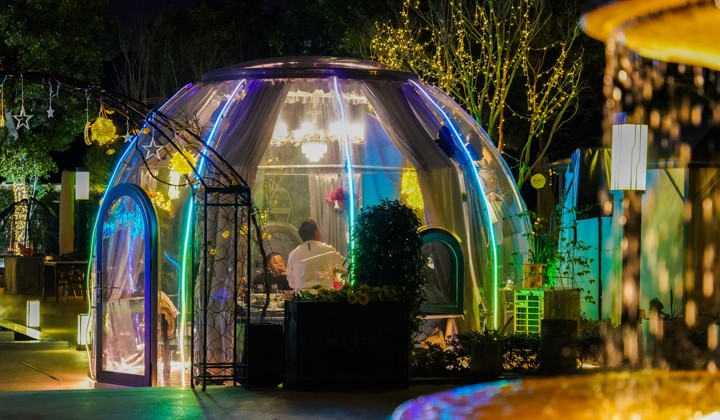 星空夢泡泡屋用的什么材質？